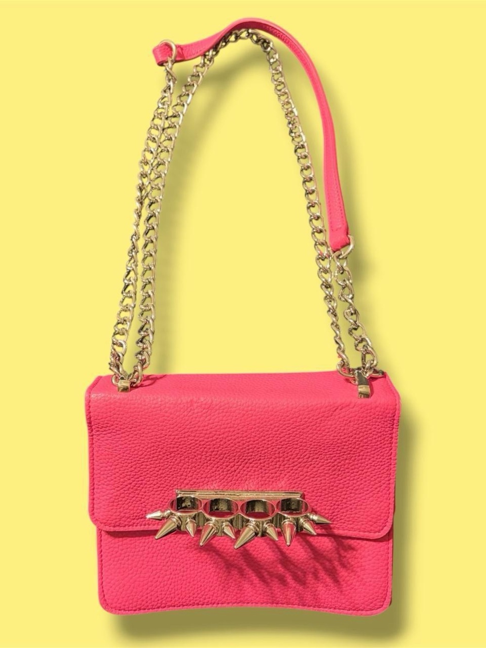 Akira Get Lit Hot Pink Knuckles Purse Punk Kitsch Alternative
